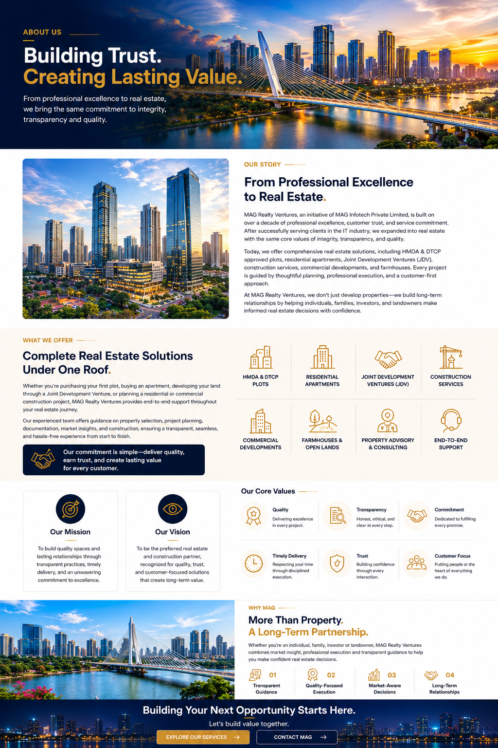 MAG Realty Ventures About Us Hyderabad real estate